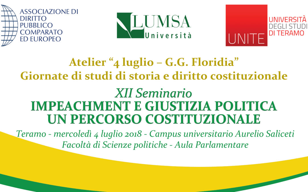 Impeachment e giustizia politica – Un percorso costituzionale