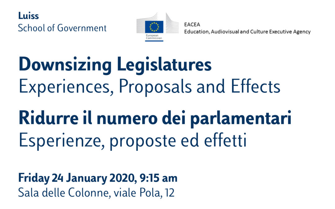 Ridurre il numero dei parlamentari – Esperienze, proposte ed effetti